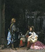 Gerard ter Borch the Younger The messenger, known as The unwelcome news oil on canvas